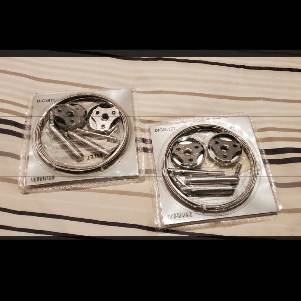 NIB Ikea Dignitet Stainless Steel Curtain Wire**